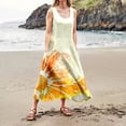 thumbnail image 3 of WILLBEST Vestidos Casuales para Mujer Verano Vestido Casual sin Mangas de Verano para Mujer Vestido de Vacaciones de Playa con Bolsillos Estampados Coloridos Extra Grande, 3 of 3