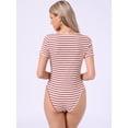thumbnail image 3 of DARING DIVA Women's Spring Summer Ruched Fitted Tops Small Red, 3 of 6