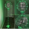 thumbnail image 4 of Green Light Up Bobo Balloons 20 Inch Clear LED Balloons, Weddings, Banquets, Valentine's Day, Anniversary, House Party, Family Reunion, Birthday and Event Centerpieces, 4 of 5