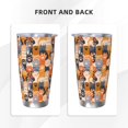 thumbnail image 3 of Salouo Cat Paws Print 20oz Tumbler with Lid,Stainless Steel Vacuum Insulated Tumbler Durable Insulated Coffee Mug Thermal Cup with Splash Proof Sliding Lid-Without Straw, 3 of 8