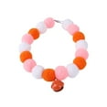 thumbnail image 1 of Xihbxyly Collar para Mascotas, de Poliéster Suave y Cómodo, Ajustable con Pompones y Cascabeles, con Pintura Galvanizada Segura, Apto para Mascotas Pequeñas y Medianas, Fácil de Usar, Cuello de 25 a, 1 of 1
