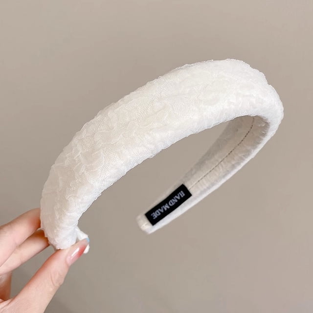 Diadema marrón de otoño e invierno para mujer, paquete de cabello con calavera alta, banda para el cabello a presión superior que combina con el tocado de horquilla para viajes al aire libre