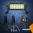 thumbnail image 5 of 2PCS 7.5" LED Light Bar 36W Spot Driving Fog Light Led Bar Super Bright Led Off Road Lights Light Pods for Truck Pickup SUV ATV UTV 4x4 Van Camper, 5 of 9
