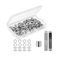 thumbnail image 1 of fastboy 100 Pieces/Set Tent Clothes Tarp 12mm Grommet Assortment Copper Eyelet Tools Assorted Kit DIY Crafting Accessories, 1 of 6