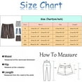 thumbnail image 6 of Shorts for Men Casual Men's Casual Cotton Linen Colorblock Striped Drawstring Mid Waist Shorts with Pocket for Summer Blue L, 6 of 6