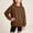 Brown, variant on Abtuhar Fall Crew Neck Solid Pullover Sweatshirt for Boys and Girls Casual Everyday Wear Tops for 3-15 Years