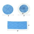 thumbnail image 2 of Gymax 5 Washable Microfiber Replacement Mop Pads For Electric Spin Mop, 2 of 10