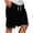 Black, variant on Ymyiu Mens Elastic Waist Shorts Men's Golf Shorts Lightweight Casual with Flat Front and Pockets Size 2XL(Brown, 2XL)
