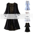 thumbnail image 3 of Neewe Women Cardigan Summer Long Sleeve Ice Silk Patchlace Knitwear Elegant Thin Air-Conditioning Sunscreen Shirt Tops, 3 of 5