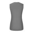 thumbnail image 5 of Timegard Tank Tops for Women Crewneck Sleeveless Front Knot Cutout Top Summer Dressy Casual Slim Tee, 5 of 6