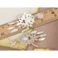 thumbnail image 3 of Alilang Royal Golden Tone Chalky White Bead White Rhinestone Fashion Earrings, 3 of 4