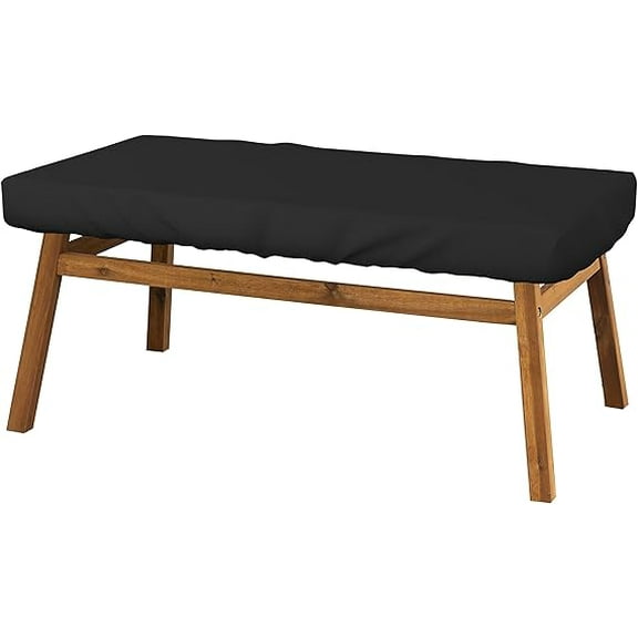 Covers & All Rectangle Table Top Cover, 18 Oz Heavy Duty Waterproof UV & Weather Resistant Patio Table Cover, Outdoor Table Cover for Patio Furniture (5" H x 90" W x 40" D Inches, Black)