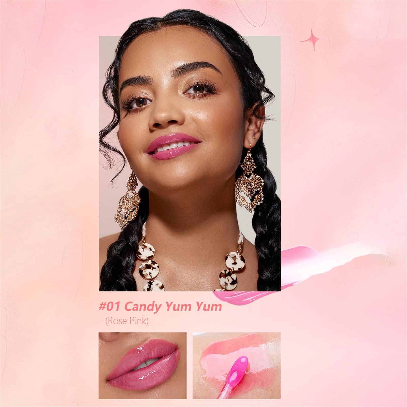 Mini Lip Gloss Mixer Color The World Lipsticks for Mature Women Rose Natural Lip Gloss Coloring Lime Lip Lip Gel Fruit Flavo Lip Gloss Pack Lip Stain Natural Fillers for Teen Girls Lip Bar