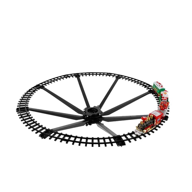 Yuarrent Tren eléctrico de Navidad para niños, tren de juguete, juego de tren ferroviario eléctrico para niños, juguetes de transporte por carretera Kits de decoración para fiestas Yuarrent HA021044-00