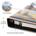 thumbnail image 3 of FORMRS 3 Ring Photo Album 4"x6" Self Adhesive Large Capacity PU Leather Cover, Winter Mountain, 3 of 8
