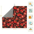 thumbnail image 3 of Honeii Tomato for Dish Drying Mat for Kitchen Counter, Non-slip Rubber Backed, Hide Stain Kitchen Super Absorbent Draining Mat, Dish Rack Pad, 3 of 8