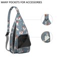 thumbnail image 4 of Bone Design Sling Backpack - Fun Dog Lover Gift, Fashionable Crossbody Pack with Multiple Pockets, 4 of 4