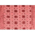 thumbnail image 1 of Ahgly Company Indoor Rectangle Abstract Red Modern Area Rugs, 5' x 7', 1 of 4