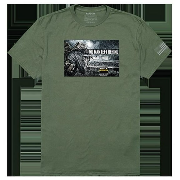 No Men Left Tactical Graphic Tee Shirt, Olive - 2XL