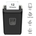 thumbnail image 3 of Bonsaii 12-Sheet Cross Cut Paper Shredder for Home Office Use, C279-B, 3 of 7