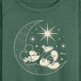 thumbnail image 3 of Disney - Mickey On Celestial Moon - Women's Lightweight French Terry Long Sleeve Shirt, 3 of 5