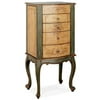 Florence Hand-Painted Jewelry Armoire, in Sage