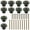 Style 3, variant on 10Pcs Ceramic Knob Set Vintage Drawer Knobs Decorative Furniture Knob Handle with Screws Multipurpose Cupboard Door Pull Handle Dresser Knob for Cabinets Drawer Cupboard Wardrobe