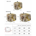 thumbnail image 2 of Daisy Floral Toaster Cover 4 Slice, Large Kitchen Appliance Covers, Farmhouse Wood Grain Bee Gnomes Flowers Toaster Oven Cover with Loop, Bread Machine Cover Polyester Dust Cover Protection, 2 of 4