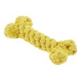 thumbnail image 1 of Hueso de masticación en forma de perro Unique Bargains, cuerda de masticación duradera de algodón trenzado para limpieza de dientes, color amarillo, 1 of 7
