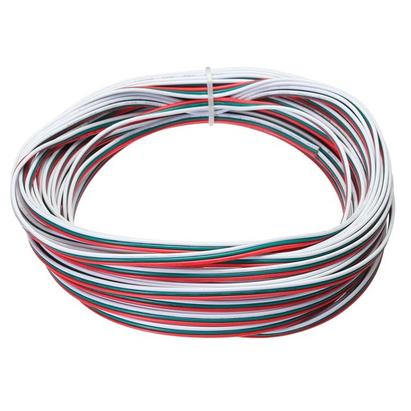 shiyou-24 Gauge 3 Conductor Electrical Wire Tinned Copper Cable 49FT Flexible Stranded Hook-up Wire for LED Strips Lamps Residential Wiring Car Circuit