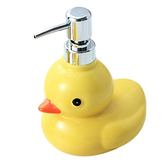 Milue Cartoon Ceramic Duck Dispenser Hand Soap Dispenser Foaming Soap Dispenser