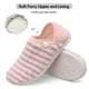 thumbnail image 3 of Zapatillas House Spesoul Fuzzy para mujeres y hombres con forro de piel sintética, 3 of 6
