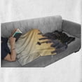 thumbnail image 6 of Seattle Skyline Soft Flannel Fleece Throw Blanket, Sunset and Mountain Rainier Viewed from Kerry Park Washington State, Cozy Plush for Indoor and Outdoor Use, 50" x 60", Multicolor, by Ambesonne, 6 of 6