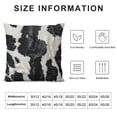 thumbnail image 6 of Acheng  Cowhide Print Throw Pillow Cover Black &amp; White Cow Spots Pattern Printed Farmhouse Cushion Case for Sofa Couch(Not Real Cowhide Not Faux Fur),Set of 2 White, 6 of 6