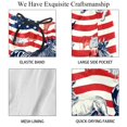 thumbnail image 4 of luoweisi Men's Beach Shorts Quick Dry Swim Trunks with Mesh Lining American Flag and Animals 2XL, 4 of 5