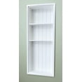 thumbnail image 1 of 14x36 White Recessed Sloane Wall Niche (w/ beadboard back and two shelves), 1 of 2