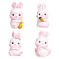 thumbnail image 1 of 4pcs encantadores cifras de conejo cifras de pastel adornos de dibujos animados hornear decoraciones de pastel, 1 of 5
