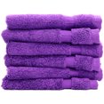 thumbnail image 1 of Luxury Hotel & Spa Towel Turkish Cotton Washcloths - Eggplant - Dobby Border - Set of 6, 1 of 5