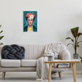 thumbnail image 3 of Stupell Industries Frida Kahlo Floral Portrait Botanical & Floral Painting Unframed Art Print Wall Art, 13 x 19, 3 of 7