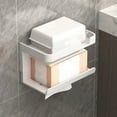 thumbnail image 1 of Porte-papier Toilette Mural, Support Auto-Adhésif en Plastique, Design Résistant à la Rouille, Décoration de Salle de Bain Moderne, pour Maison-Cuisine, Installation Facile, Support Mural pour Papier Toilette, Décoratif Akmoler, 1 of 9