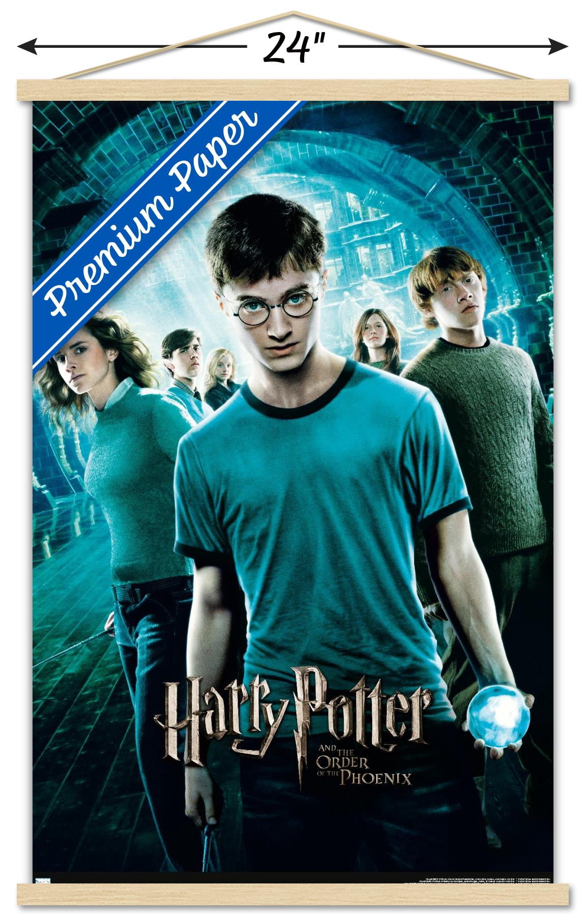 Harry Potter and the Order of the Phoenix - One Sheet Wall Poster with Magnetic Frame, 22.375" x 34"