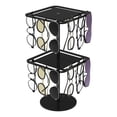 thumbnail image 2 of JIEMUCES 360 Degrees Rotating Sunglasses Organizer Single/Dual Layer Clear Acrylic Glasses Storage Rack Space Saving Heavy Duty Eyewear Display Stand Holder, 2 of 8