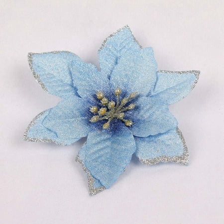 Classroom Christmas Party Decorations KABOER 10 Pcs /Set Simulation 13cm Flowers Christmas Wreath Tree Decoration Xmas Gift Home Party Decor ()
