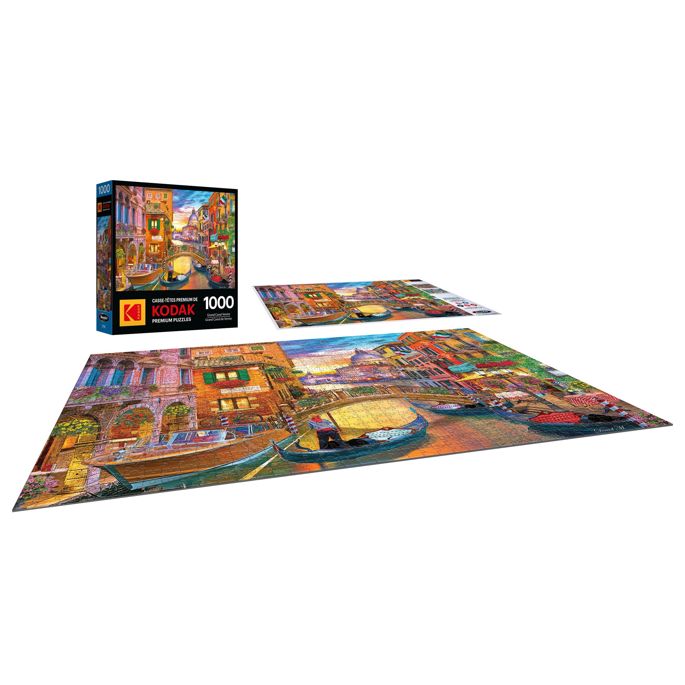 RoseArt Kodak 1000-Piece Grand Canal Venice Adult Interlocking Jigsaw Puzzle