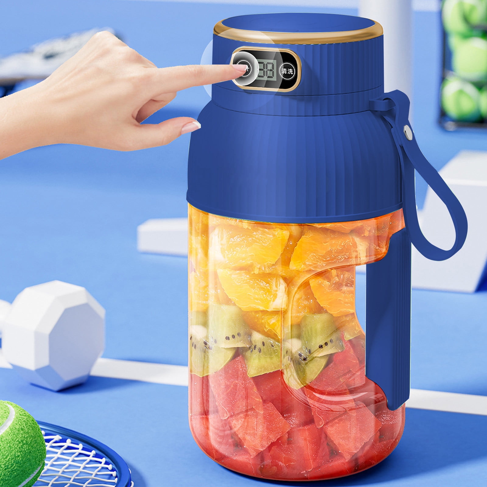 IMossad Collapsible Sports Water Bottle - Electric Squish Machine with Large Capacity, Perfect for Outdoor Activities and Gym Workouts