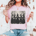 thumbnail image 4 of VibeNest Studio Unisex Girls Will Be Girls Vintage Witch Coven Halloween Garment-Dyed Graphic Tee, 4 of 8