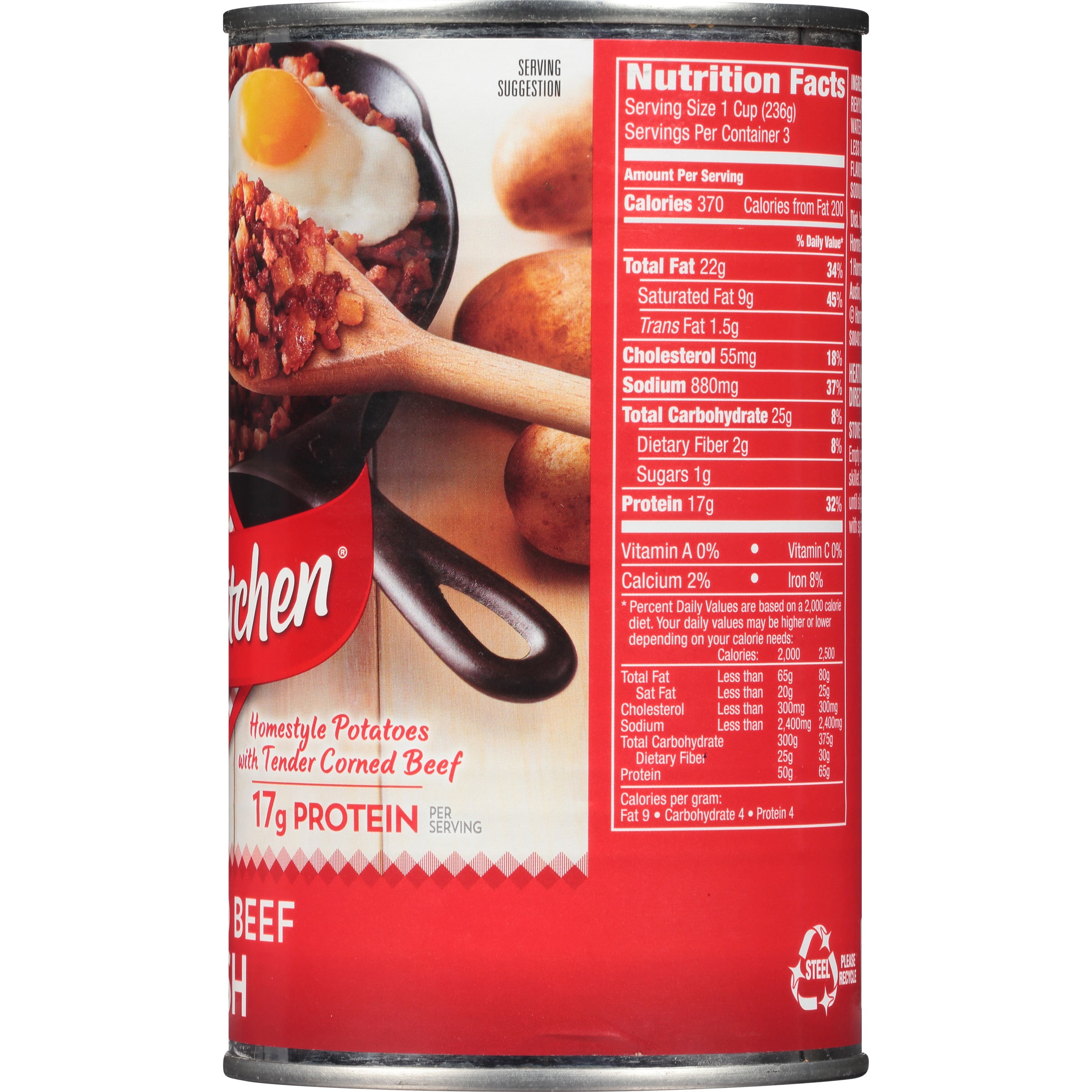 hormel corned beef hash nutrition facts