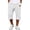 White, variant on Enridrech Mens Jogger Capris Pants Plain Drawstring Elastic Waist 3/4 Length Pant Straight Leg Summer Casual Capri Shorts