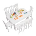 thumbnail image 4 of Juego de muebles para casa de muñecas, mesa de comedor para casa de muñecas 1:12, mesa de comedor para casa de muñecas, juego de mesa de comedor para casa de muñecas, experiencia incomparable, 4 of 12