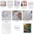 thumbnail image 3 of Paint by Numbers Kit for Adults, Dragon Reading Flowers Paint by Numbers, Easy Paint by Numbers Kit for Adults Beginner, DIY Adult Paint by Number Kits on Canvas, 12x16in Home Decor, 3 of 7